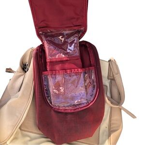 an Avon Make-Up Bag / Tote Case in Burgundy Iridescence #38